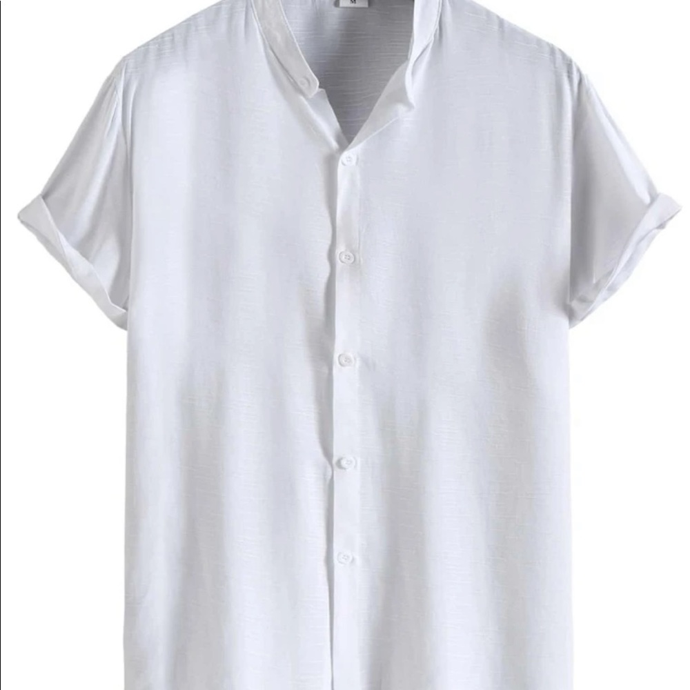 Casual Men’s Solid Button Through Shirt